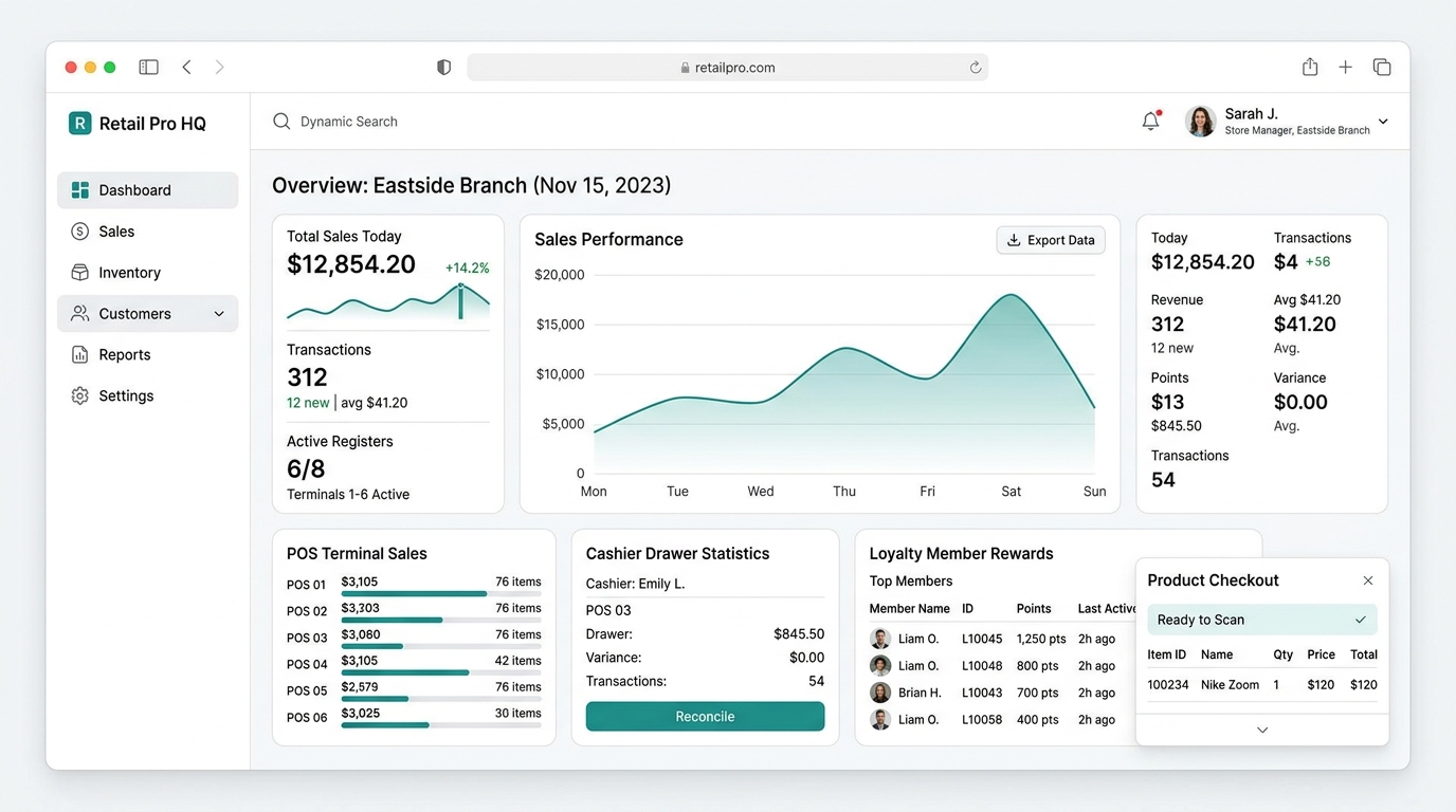 CurlWare Store Dashboard Mockup