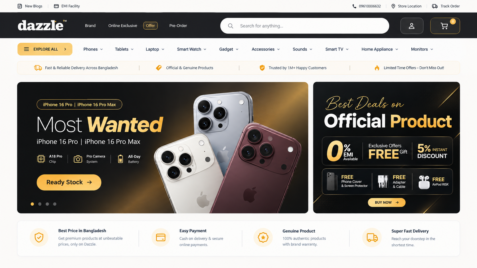 Dazzle E-Commerce Online Store